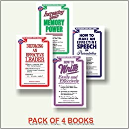 Increasing Your Memory Power + How to Write Easily and Effectively + How to Make an Effective Speech or Presentation + Becoming an Effective Leader (AMACOM Series)- set of 4 books
