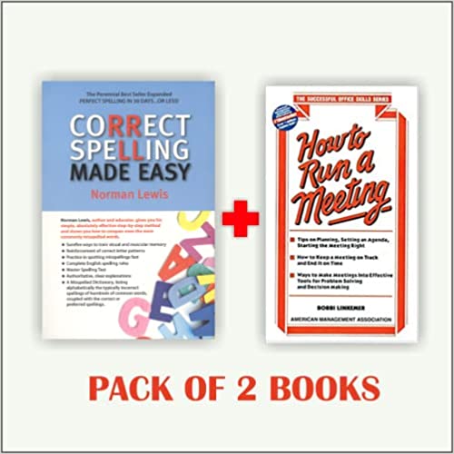 Correct Spelling Made Easy + How to Run a Meeting (Set of 2 books)