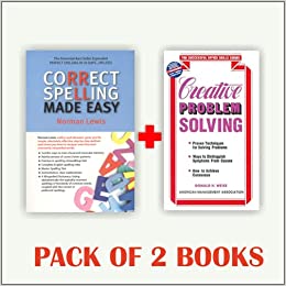Correct Spelling Made Easy + Creative Problem Solving (Set of 2 Books)
