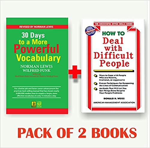 30 Days To More Powerful Vocabulary + How to Deal with Difficult People (Set of 2 books)