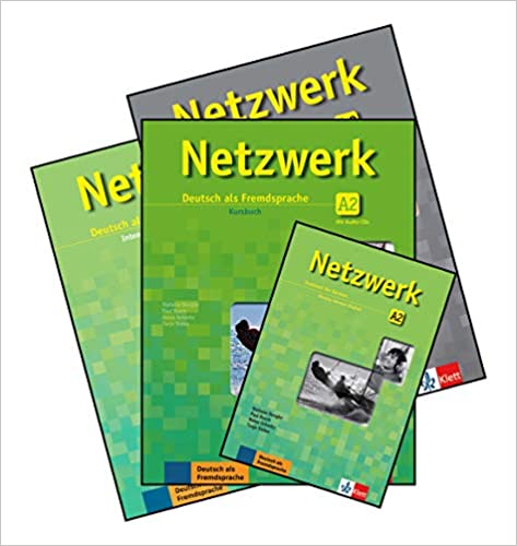 Netzwerk A2 Textbook + Workbook + Glossar + Intensivtrainer with Downloadable Audio CDs  (4 Book Set)