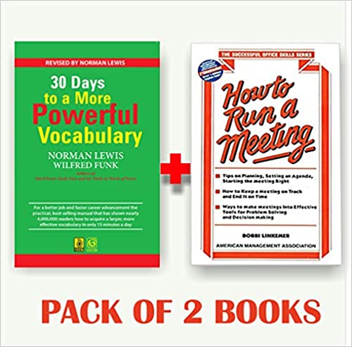 30 Days To More Powerful Vocabulary + How to Run a Meeting (Set of 2 books)