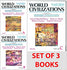 World Civilization: Ancient - Vol. A + World Civilization: Medieval - Vol. B + World Civilization: Modern - Vol. C