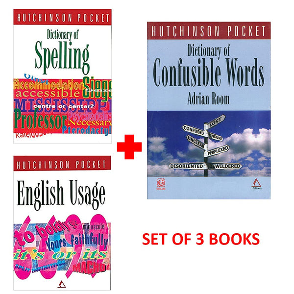 Hutchinson Dictionary of Spelling + Hutchinson Dictionary of Confusable Words + Hutchinson Pocket English Usage
