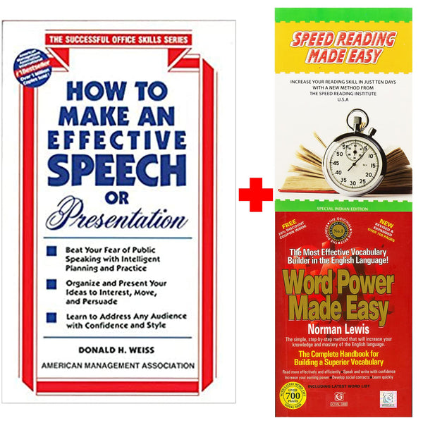 Word Power Made Easy + Speed Reading Made Easy + How to Make an Effective Speech or Presentation