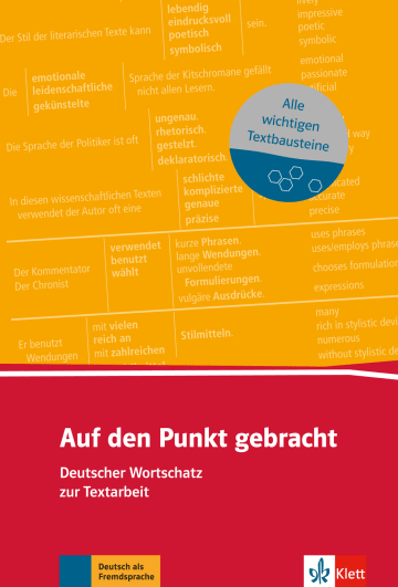 Auf den Punkt gebracht Deutscher Wortschatz zur Textarbeit