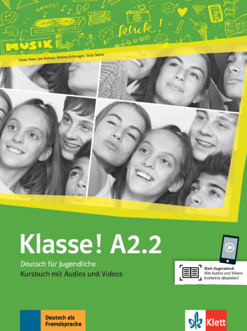 Klasse! A2.2 Kursbuch mit Audios und Videos (Textbook)