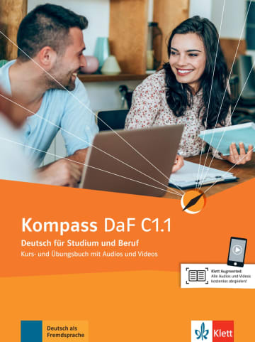 Kompass DaF C1.1 Kurs- und Übungsbuch mit Audios und Videos