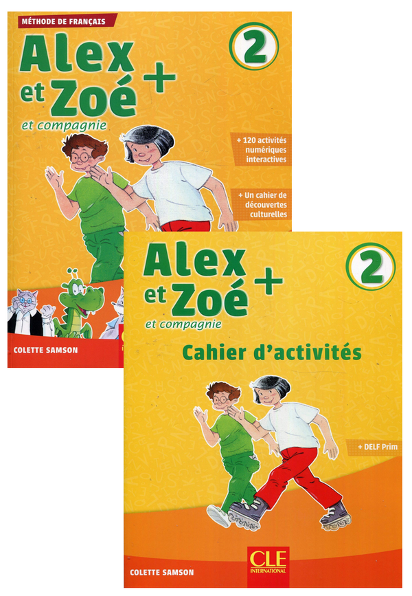 Alex Et Zoe + Niveau 2 Livre De L'Eleve + Cahier D’Activités+ Cd