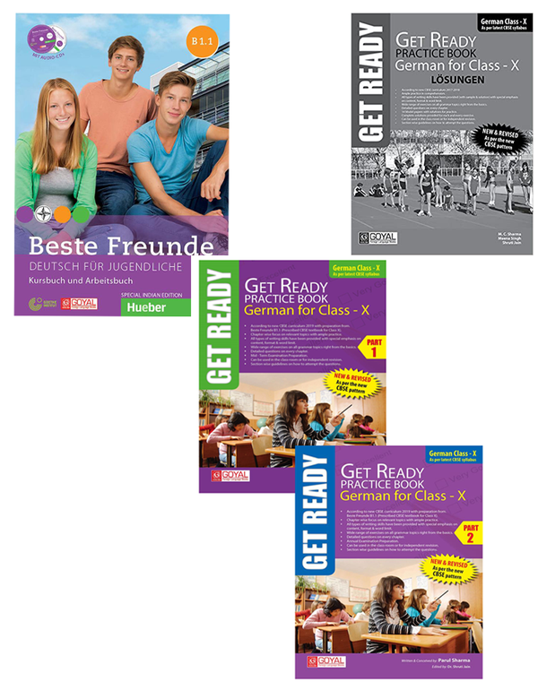 Beste Freunde B1.1 Textbook+Workbook With(Audios Downloadable)+Get Ready German Practice Book Part 1 &2 +losungen