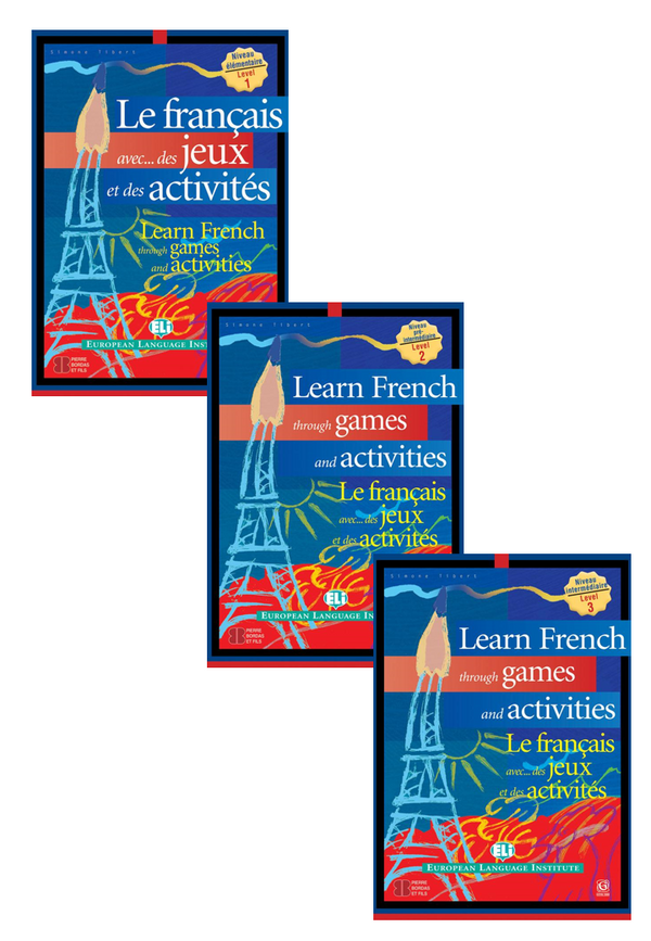 Learn French through games and activities (Level 1+2+3)