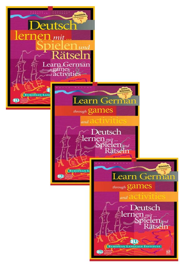 Learn German through games and activities (Level 1+2+3)