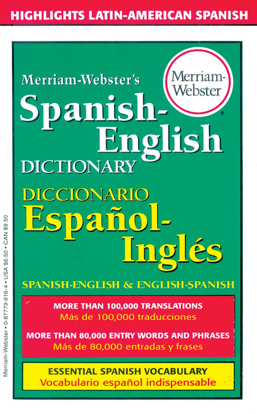 Merriam Webster Pocket Spanish Dictionary
