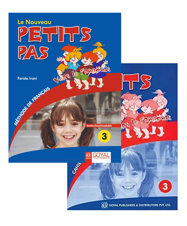 Le Nouveau Petits Pas – 3 Méthode De Français (Audios Downloadable ) + Cahier D’Activités +(Answer Key-Online)