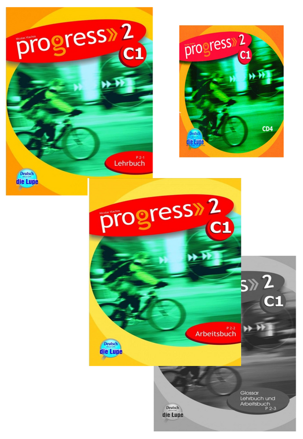 Progress 2 Lehrbuch+Arbeitsbuch+Glossar+ 6-CDs-Set