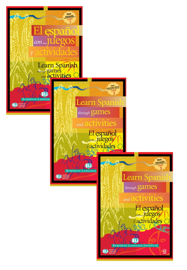 Learn Spanish Through Games And Activities - Level 1 + 2 + 3
