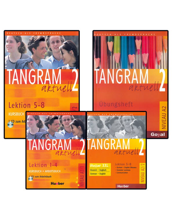 Tangram 2 Textbook + Workbook (Audios Downloadable for workbook Only ) + Ubungsheft + Glossary (Audio Downloadable Only For Workbook)