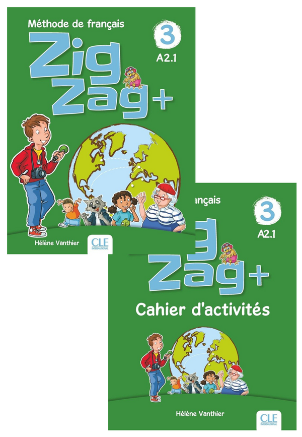 Zigzag + 3 Livre De L'Élève + Cd Audio+Cahier D'Activités
