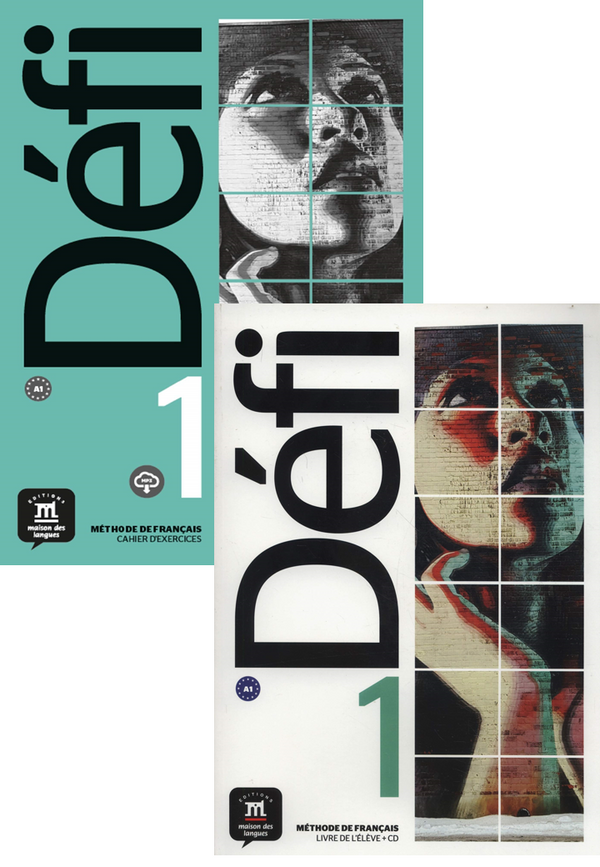 Défi 1-A1 Textbook+Workbook+CD Audio+MP3 (2 Book Set)