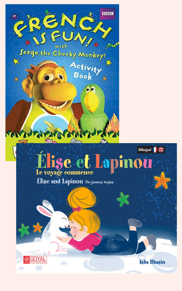 Élise et Lapinou le voyage commence (The journey begins) + French Is Fun Activity Book + Cd (Two Book Set)