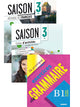Saison 3-B1 Livre De L Eleve+Cahier D Activites+ Je Pratique Exercice De Grammaire ( 3Book Set)