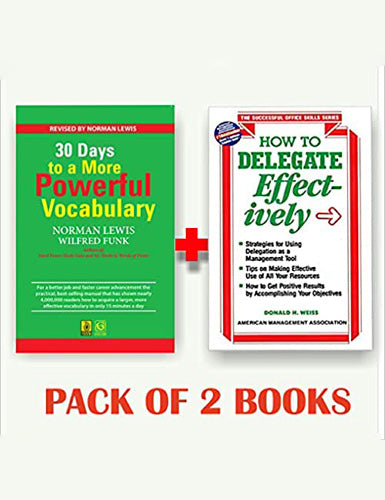 30 Days To More Powerful Vocabulary + How to Delegate Effectively (Set of 2 books)