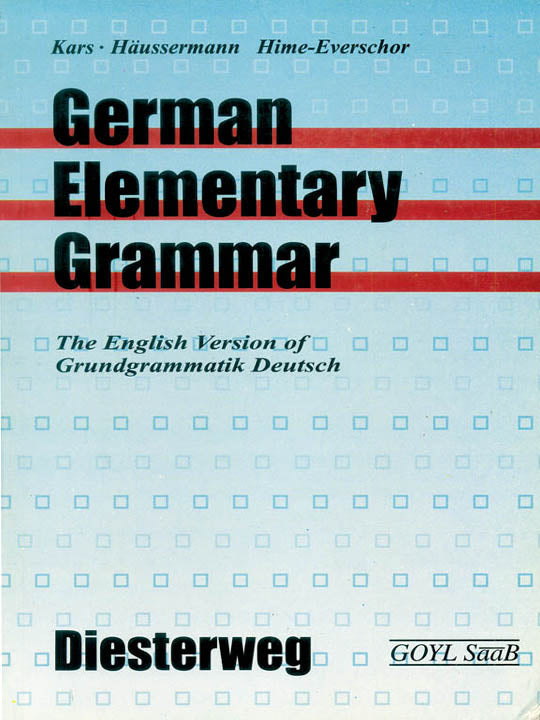 Elementary German Grammar - Diesterweg